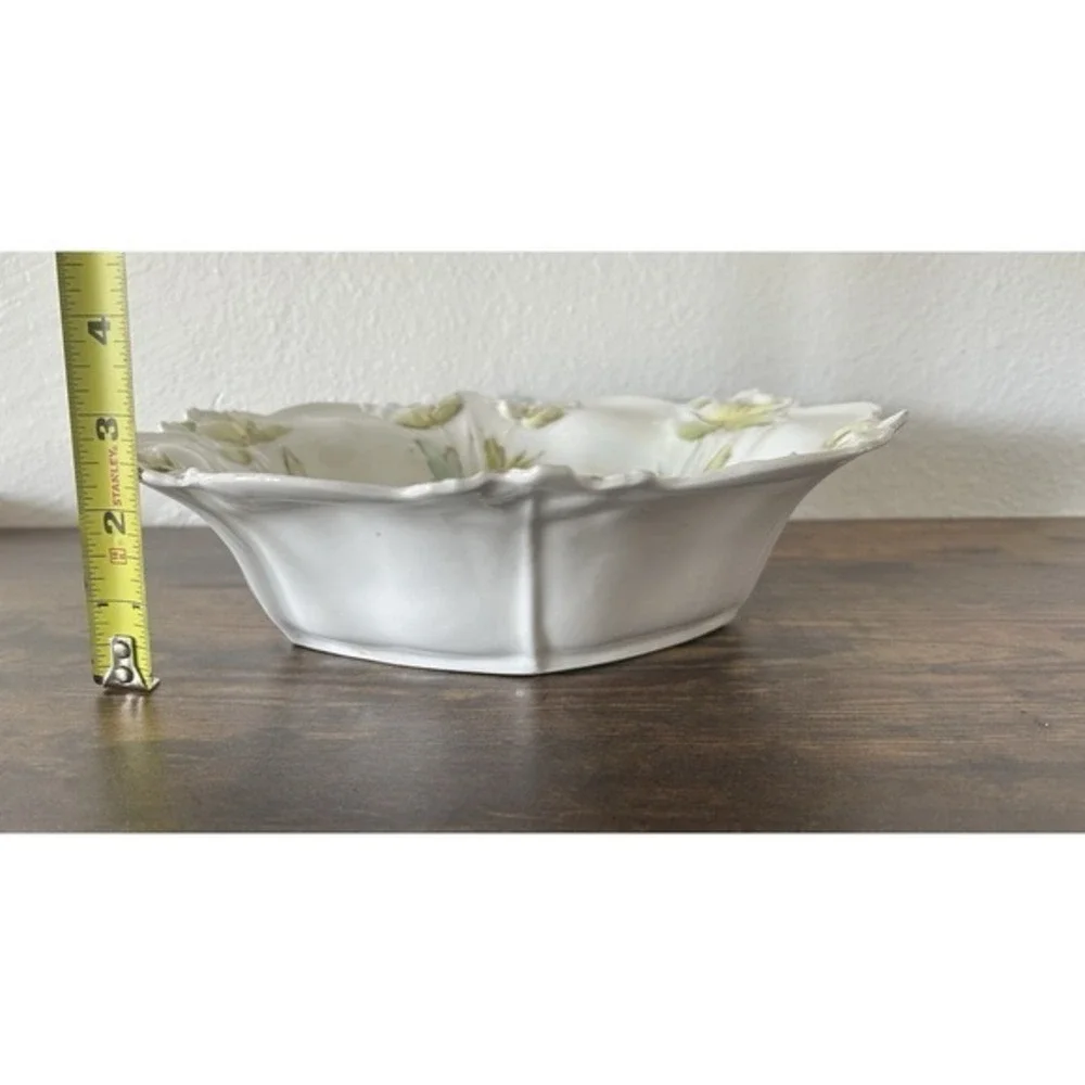 Antique Victorian Saxe Altenburg‎ Germany Decorative Serving Bowl Hand Painted
